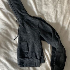 brandy melville cropped zip up. one size